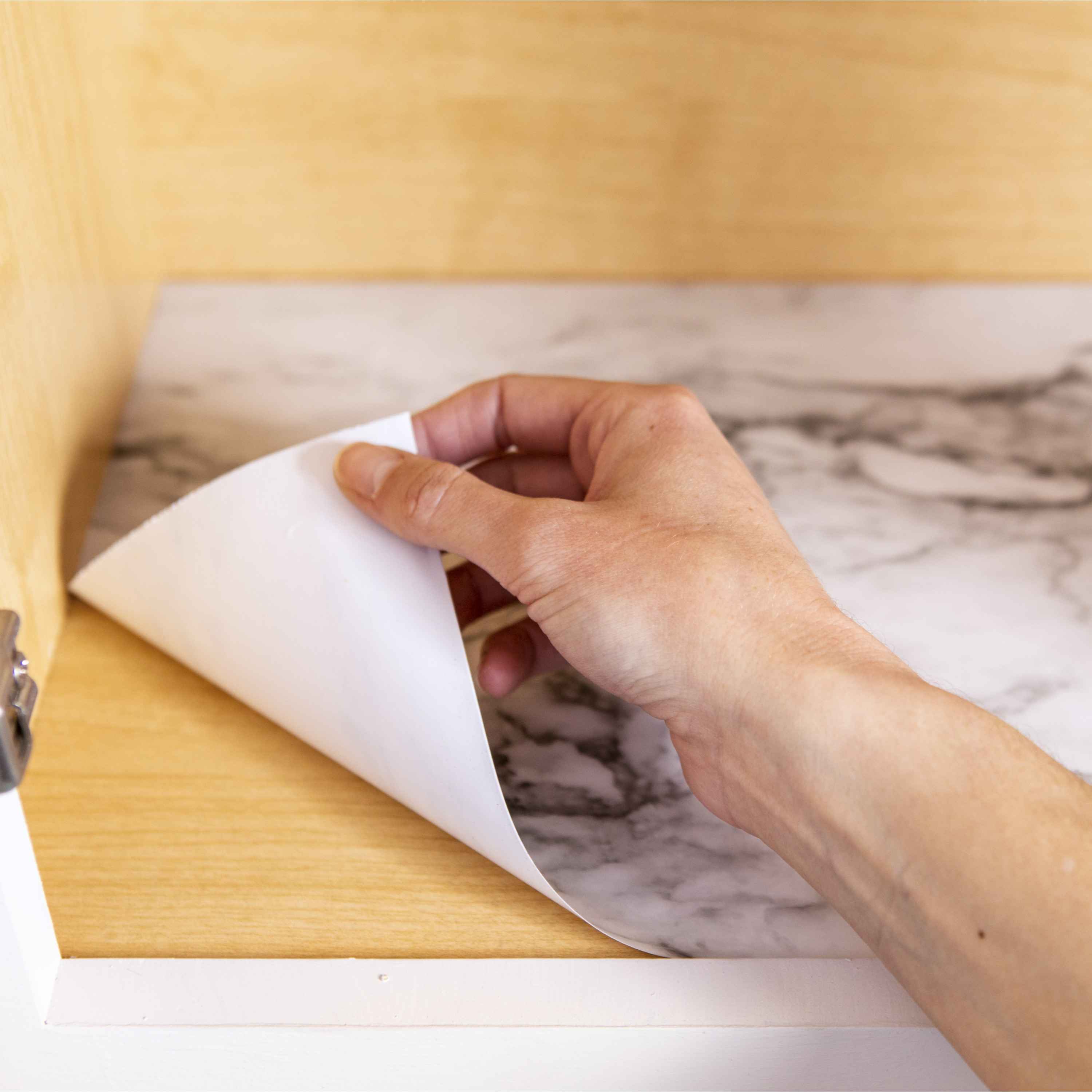 Duck Brand  Peel and Stick Adhesive Laminate, Taupe, 18 in. x 9 ft.