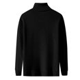 thumbnail image 2 of Pull Tricoté à Manches Longues Col Montant Couleur Unie Mode Décontractée pour Hommes, 2 of 8