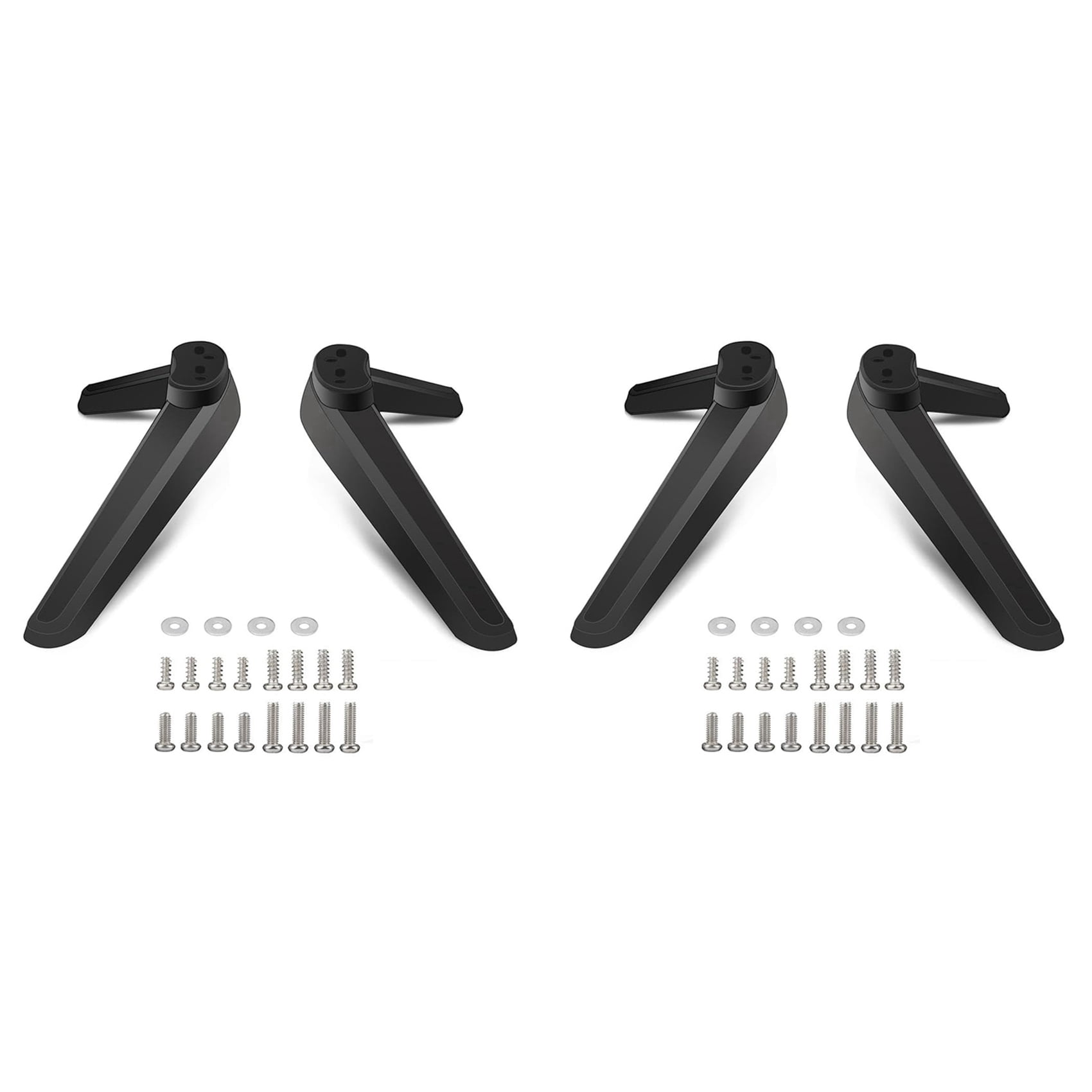 4x Universal TV Stand, Table Top TV Stand Base Replacement, TV Base Pedestal Feet TV Stand Mount Legs 17mm-20mm