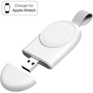 Zunammy ZTWC013WT 2W Iwatch Portable Magnetic Charger with Wireless Charger for Iwatch Series, White