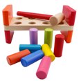 thumbnail image 2 of Bench Wooden Toy with Mallet hammering Block Punch and Drop Instruments, 2 of 5