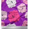 thumbnail image 1 of Soimoi Poly Georgette Fabric Carnation Floral Print Fabric by the Yard 52 Inch Wide, 1 of 1