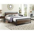 thumbnail image 1 of Metal Bed with Wood Panel, 1 of 1