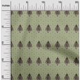 thumbnail image 1 of oneOone Silk Tabby Olive Green Fabric Tree & Geometric Block Fabric For Sewing Printed Craft Fabric By The Yard 42 Inch Wide, 1 of 4