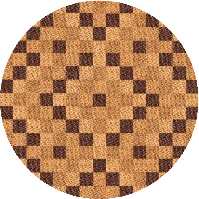 Ahgly Company Machine Washable Indoor Square Transitional Mahogany Brown Area Rugs, 3' Square