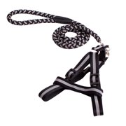 Dog Leash with Traffic Handle and Reflective Stitching | Heavy Duty Climbing Rope Leash for Large Dogs | Ergonomic Foam Padded Handle for Comfortable Control | Nighttime Walking Safety for Pets