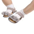 thumbnail image 3 of Bébé Filles Anti-Dérapant Fleurs Chaussures Première Marcheur Chaussures Robe de Soirée Plat, 3 of 4