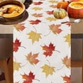 thumbnail image 4 of Chemin de Table Citrouille d'Automne pour l'Action de Grâce avec Motif à Carreaux Feuille d'Érable, Décor de Table de Cuisine et Salle à Manger en Lin pour Fête des Récoltes, Réutilisable, Facile à Nettoyer, Accent Festif pour la Maison, 4 of 8