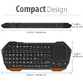 thumbnail image 4 of Fosmon  Mini Bluetooth Keyboard with USB-C Charging (QWERTY Keypad), Wireless Portable with Touchpad, Compatible with Apple TV, Amazon Fire Stick, PS4, PS4 Pro, PS5, HTPC/IPTV, VR Glasses, Smartphones, 4 of 9