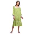 thumbnail image 1 of Moomaya Chemise de Nuit Évasée en Coton pour Femmes, 1 of 6
