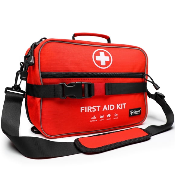 430 Piece First Aid Kit, Well-Organized Premium Waterproof Compact Trauma Medical Kits for Any Emergencies, Ideal for Home, Office, Car, Travel, Outd
