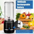 thumbnail image 4 of yeacher Presse-Agrumes Compact avec Batterie 4000mAh, Capacité 400ml, et 6 Lames en Acier Inoxydable pour un Pressage Instantané, Design Portable et Multifonctionnel pour Modes de Vie Actifs, 4 of 6