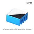 thumbnail image 2 of Unique Bargains 9x9x5mm Blue Sticky Aluminum Heatsink Electronics Cooler 10 Pcs, 2 of 4