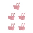 thumbnail image 3 of Transemion Iron Colorful And Practical Balcony Planters Railing Hanging For Stylish Garden Different Rainbow Pink 5Set, 3 of 6
