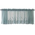 thumbnail image 1 of Qualitygoods Lace Cafe Kitchen Ruffle Window Drape Valance Semi Transparent Voile Curtains Window Treatment, 1 of 9