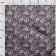 thumbnail image 3 of oneOone Tissu Georgette Viscose Violet Floral Rétro Matériel de Couture Imprimé Tissu au Mètre 42 Pouces de Large, 3 of 5