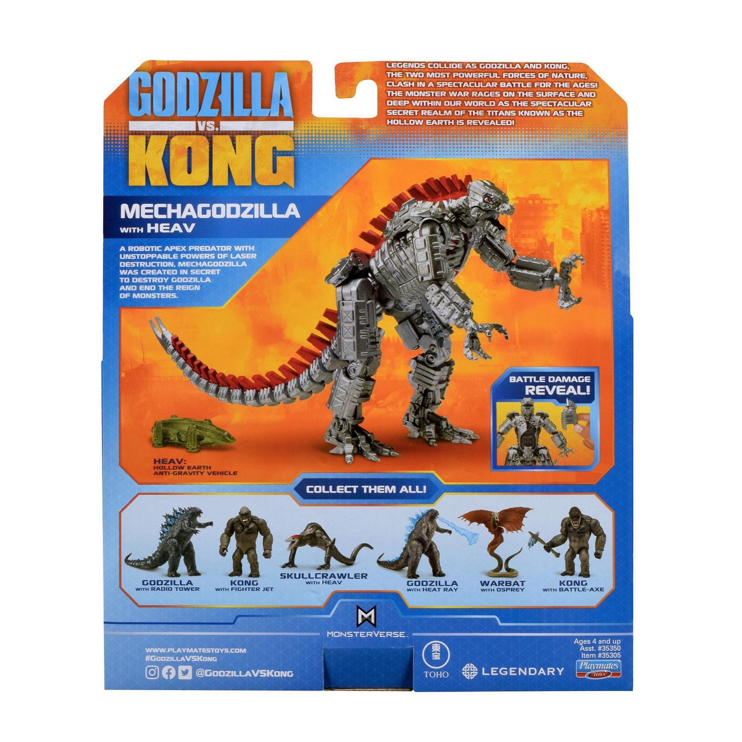 Playmates - Monsterverse - Godzilla Vs Kong - Mechagodzilla Figure 6" (15 cm)