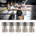 thumbnail image 1 of Stainless Steel Plumbing Fittings Female Thread Pipe Adapter 5PCS Set Shower Water Heater, 1 of 7