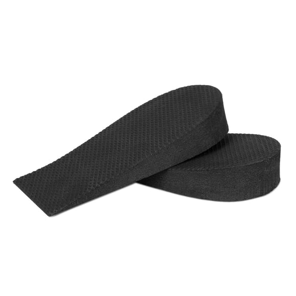 INSPIRE CHIC Unisex 2cm Height Increase Insoles Heel Lift Shoes Pads Black