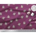 thumbnail image 3 of Soimoi Rayon Fabric Stripe & Cat Animal Fabric Prints By Yard 56 Inch Wide, 3 of 3