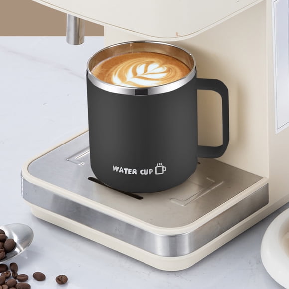 DIANWUDG Stainless Steel Water Cup With Lid Double Layer Insulated Sealed Leakproof Office Vacuum Cup Coffee Cup Tea Cup 400ml Push Lid