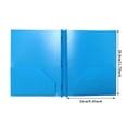 thumbnail image 2 of Two Pocket File Folder Three Hole Punch Prong Fasteners Colored Plastic Folders With Pockets Poly Folders For School & Durable Heavy Duty File Folders, 2 of 3