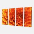 thumbnail image 2 of Large Orange Flower and Petals - Floral Canvas Art Print, 2 of 3