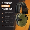 thumbnail image 3 of Walkers Razor Slim Shooter Folding Protection Earmuffs, Green Patriot (3 Pack), 3 of 10