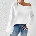 thumbnail image 2 of cfhntfmh Womens Cold Shoulder Sweaters 2024 Fall Fahion Outfits Long Sleeve Soft Knit Pullover Winter Outfits, 2 of 4