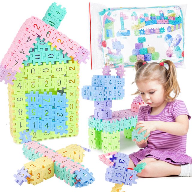 105PCS Building Block Creative Plastic Educational Building Brick Building Toy
