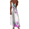 thumbnail image 1 of Birdeem Robes pour Femmes Mode Décontractée Confort Aguichant Imprimé Camis Sans Manches Robe à Col en V, 1 of 12