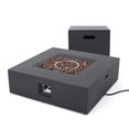 thumbnail image 4 of 50000 BTU Outdoor Square MgO Propane Fire Pit Table with Tank Holder,DARK GREY, 4 of 10