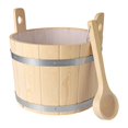 thumbnail image 3 of koolsoo 17L Wood Sauna Barrel and Ladle Bath Bucket SPA Accessory for SPA Sauna Home, 3 of 9