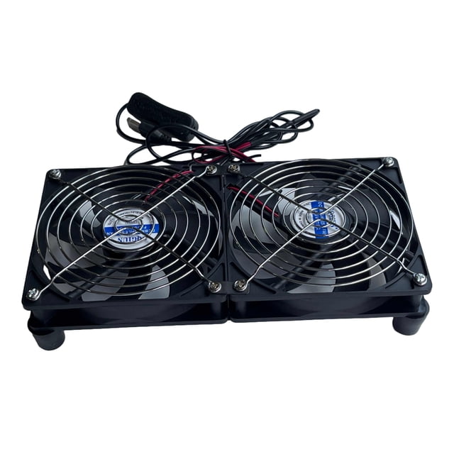 ZheElen Office USB Powered Cooling Fan Living Room Bedroom TV Box Computer Router Strong Wind External Fan Accessories 12cm Type 2