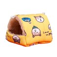thumbnail image 2 of CBFFDC Autumn Winter Warm Pet Bed Winter Thick Soft Plush Cartoon Print Hamster Cozy Cold Resistant Heat Retention Sleeping Bed Rabbit Squirrel Small Animals, 2 of 5