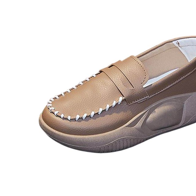 pitrice Chaussures Décontractées pour Femmes Confortables à Enfiler Douces pour Marche Intérieure Extérieure Kaki 39