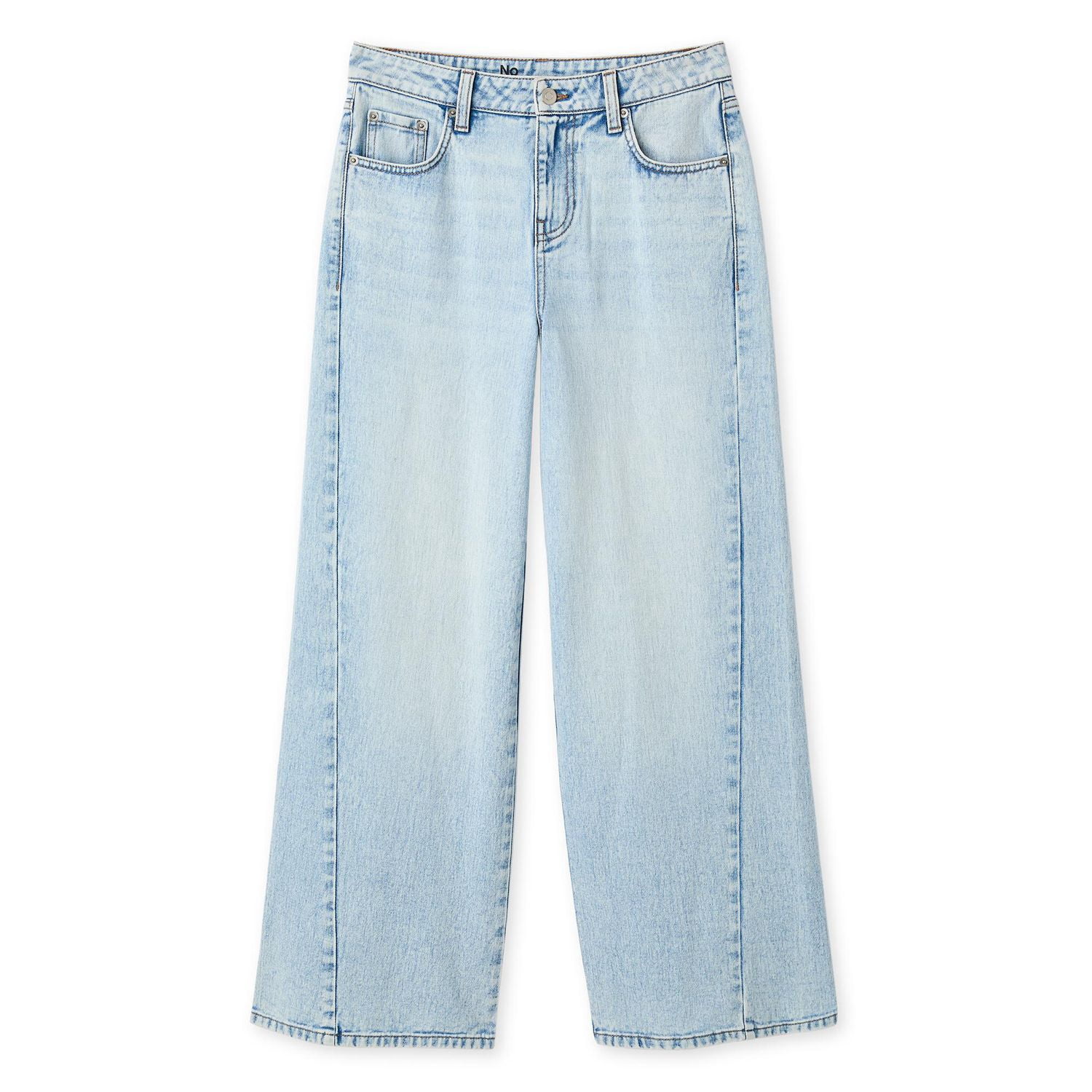 No Boundaries Women's Mid Rise Wide Leg Jean