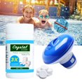thumbnail image 1 of Comprimés de Nettoyage de Piscine 100 Comprimés et Distributeur Flottant de Chlore pour Spa, 1 of 7