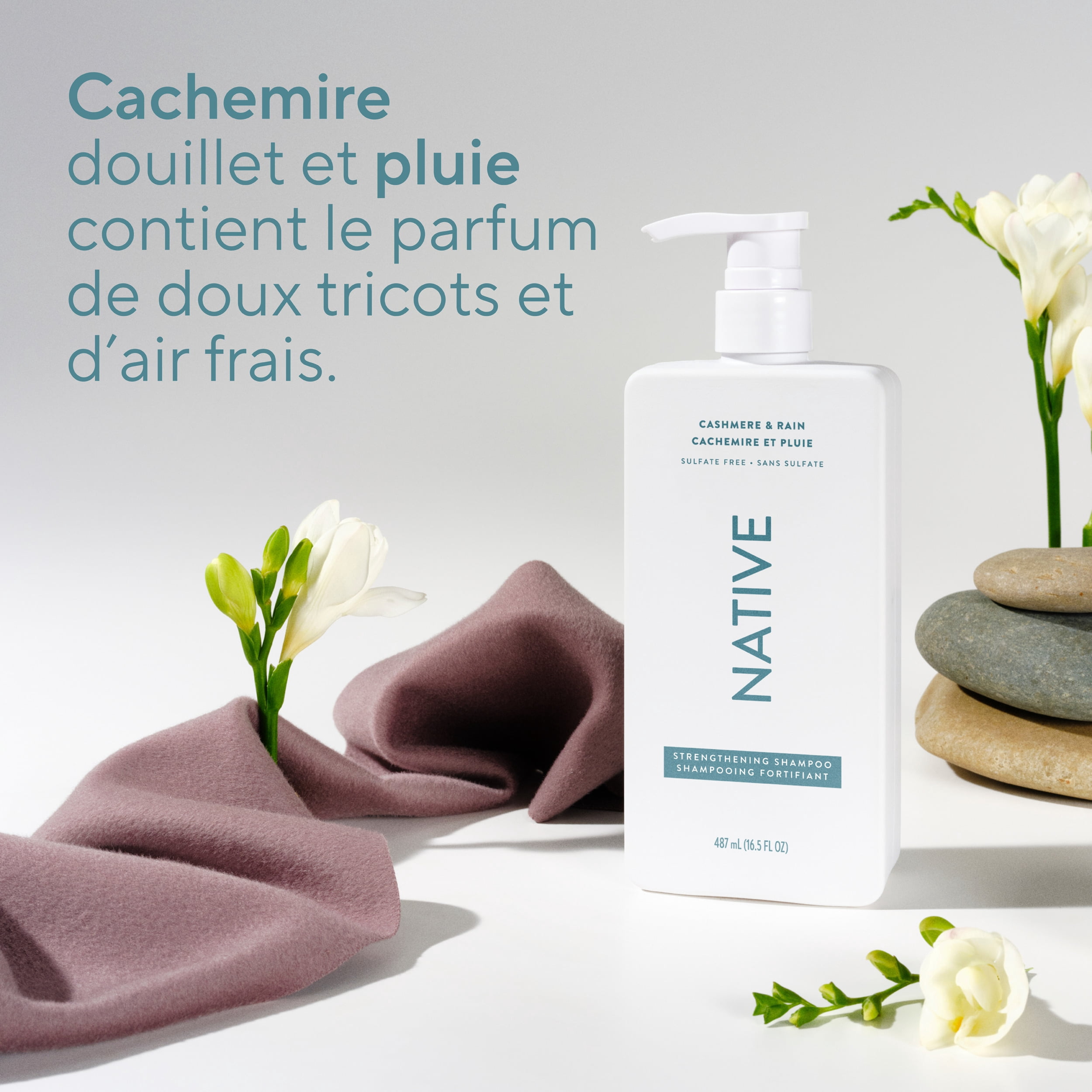 Shampooing Native Nettoyage quotidien Agrumes et musc végétal, 487 mL