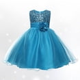 thumbnail image 2 of Robes Filles Robes Formelles pour Filles Robe Bleue pour Filles Robe Chic pour Filles Robes de Pâques pour Filles Mode Filles, 2 of 4