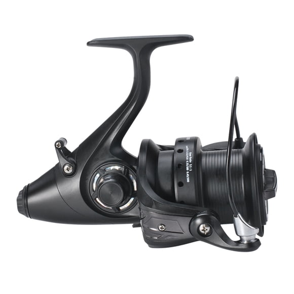 Moulinet de Pêche à la Carpe 12+1 BB Main Gauche Droite Moulinet Spinning avec Double Glissière avant et Arrière Moulinet de Pêche pour Eau Salée Eau Douce, Cadre Squelettique en Aluminium Rigide