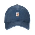 thumbnail image 1 of ZICANCN Casquette de Baseball Ajustable pour Femmes, Motif Esthétique Abstrait Chapeaux Roses pour Hommes Adulte Casquettes de Baseball en Denim de Coton Lavé Mode, Bleu Marine, 1 of 6