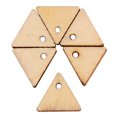 thumbnail image 2 of 300pcs DIY Triangle Slices with Hole Pendant Wooden Pieces Unfinished Cutouts, 2 of 5