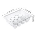 thumbnail image 3 of SHAGUOZHOU Transparent Egg Organizer Fridge Storage Transparent Egg Storage For Kitchen Countertop (12 Holes) Containers for Lunches Organizer Containers for Storage Cereal for Pantry, 3 of 7