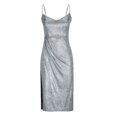 thumbnail image 4 of Gspmoly Robes pour Femmes, Mode Femmes Été Décontracté Uni Col en V Camis Sans Manches Gilet Longue Robe Robes Formelles pour Femmes jusqu'à 65 % de Rabais, 4 of 6