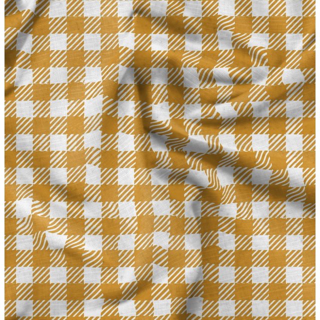 Soimoi Rayon Fabric Gingham Check Print Fabric by The Yard 56 Inch Wide