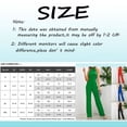 thumbnail image 3 of HBFAGFB Combinaison Pantalon Femme Mode Col Suspendu Sans Manches Coupe Ajustée Nœud Papillon Combinaison Droite Rouge Taille P, 3 of 9