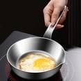 thumbnail image 4 of 1PC 316 Stainless Steel Egg Frying Pan Multi Layer Bottom Small Skillet Compatible With Induction Stoves Home Kitchen Cookware,Stainless Steel Fry Pan,Induction Skillet,5.2", 4 of 4