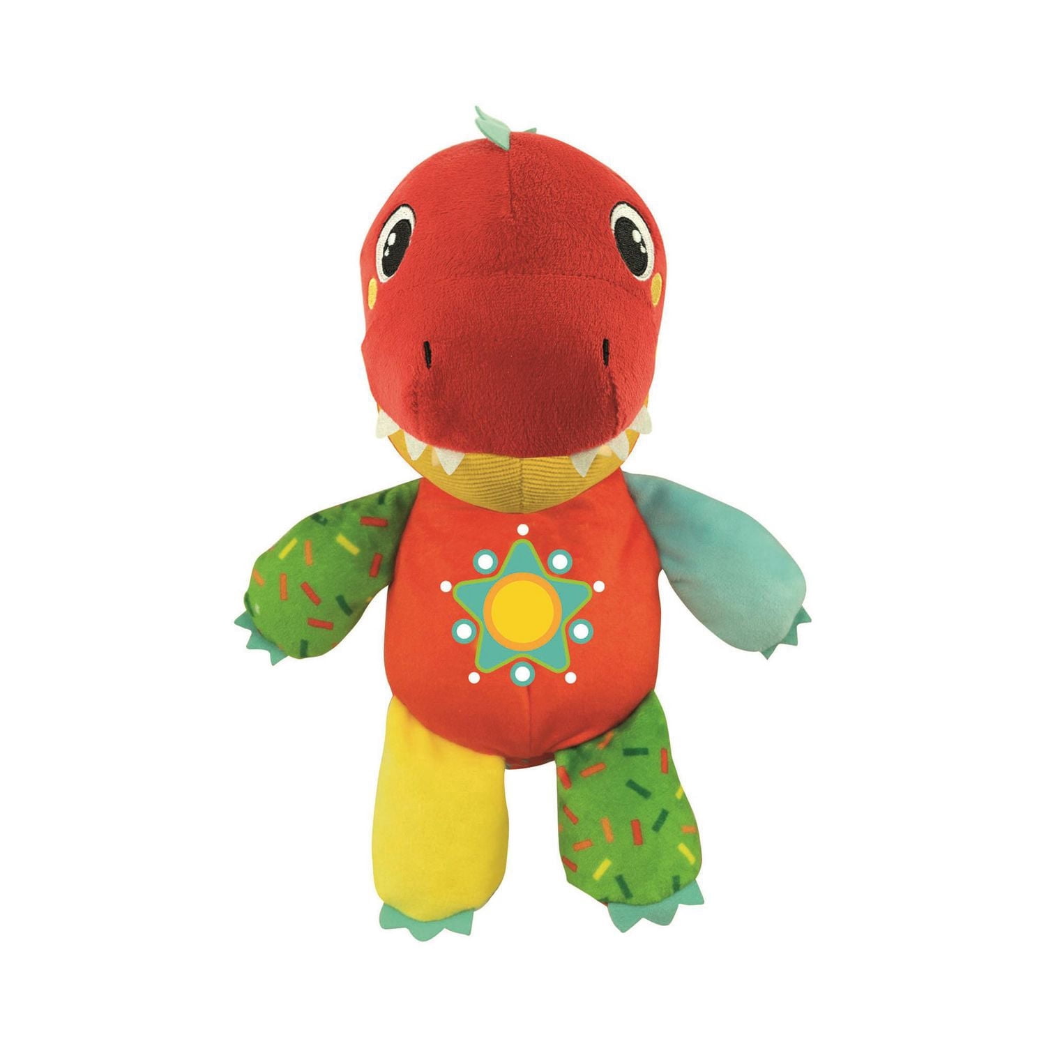 Clementoni Baby - Peluche Dinosaure - inclut des mélodies amusantes - stimule le développement multisensoriel des bébés - À partir de 6 mois