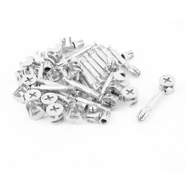 Unique Bargains Knock Down Furniture Cam Lock Fitting Dowel Assembly 20 Sets
